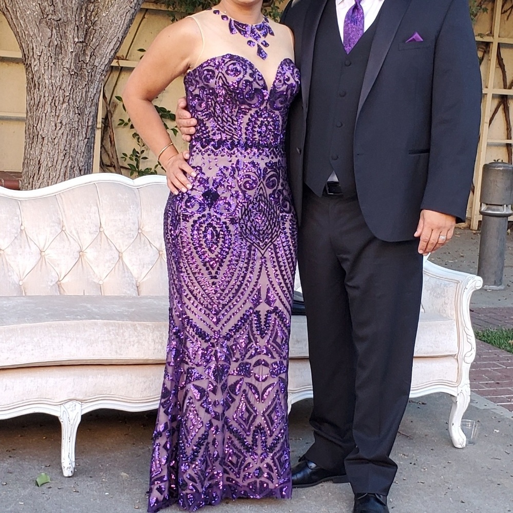 Purple dress